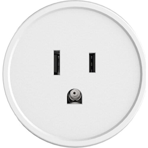 90-250V Mini US Wifi Plug Outlet Wireless Remote Voice Control Smart Home Socket Switch Work with Alexa Google- APP Christmas Gi