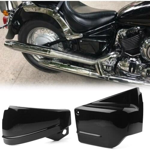 V-Star 650 Motorcycle Side Fairing Battery Cover Left & Right For Yamaha DragStar 650 XVS650 XVS650A Custom Classic Black