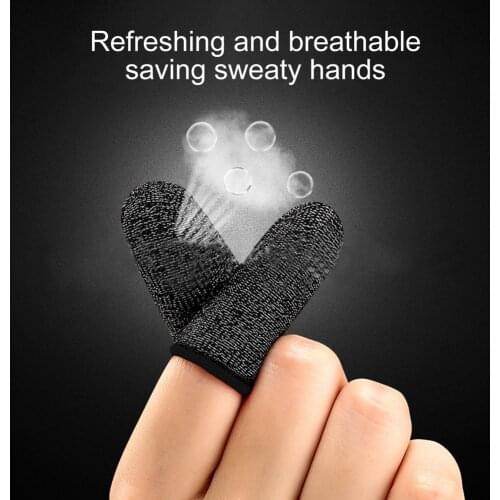 For Mobile Games Touch Screen Finger Cots Cover Gaming Finger Sleeve Game Controller Sweatproof Gloves Breathable Fingertips