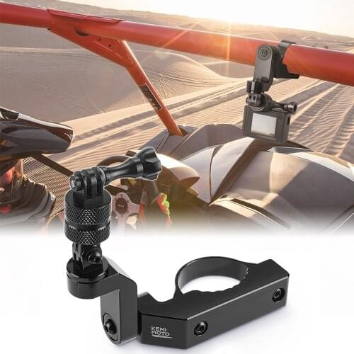 1.65-2" Go Pro Camera Holder 360° UTV KEMIMOTO for CF Moto for Arctic Cat for Polaris RZR 800 900 1000 XP for Can-Am Maverick X3
