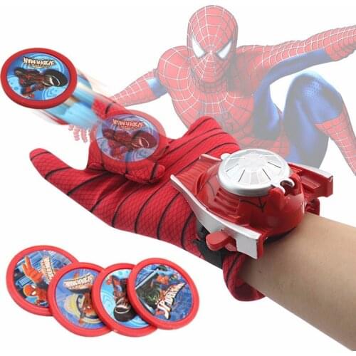 24cm The Avengers America Captain Glove Action Figures Toys Spiderman Spider Man The Launcher Kids Suitable Toy