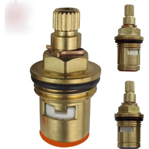 2 PCS Spool Copper Single Double Handle Hot and Cold Water Faucet Ceramic Quick opening Spool Sanitary Repair Parts Water Mixer