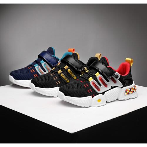 2021 New Mesh Kids Sneakers Lightweight Children Shoes Casual Breathable Boys Shoes Non-slip Girls Sports Sneakers Size 28-39