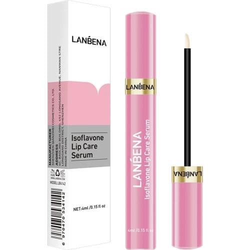LANBENA Updated Version Lip Care Serum Lip Plumper Lip Mask Increase Lip Elasticity Reduce Fine Lines Repairing Moisturizing