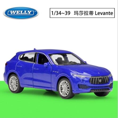 Welly1: 36 Levante simulation alloy car model return force car toy childrens birthday new year Christmas gift