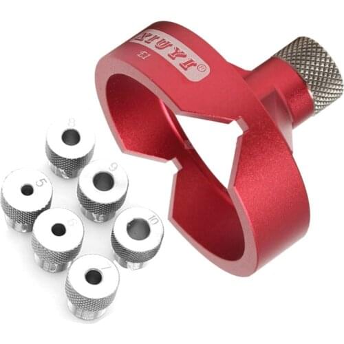 Aluminum Alloy 90 Degree Drill Guide 5/6/7/8/9/10mm Drill Bit Hole Puncher Locator Jig Hinged hole opener Woodworking Tools