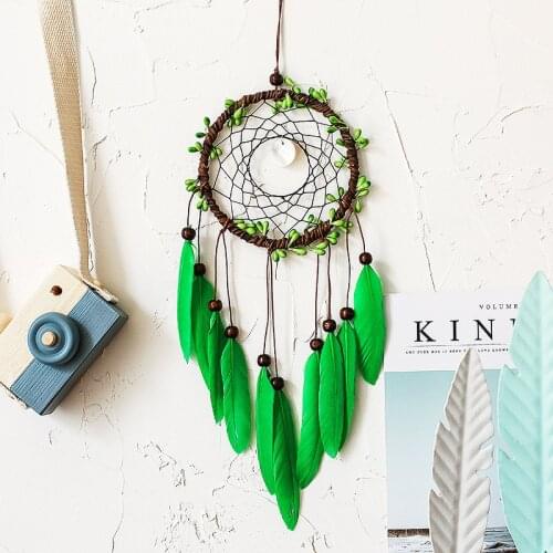 2018 New Wind Chime Pendant Lndian Style Creative Feather Dream Catcher Bedroom Living Room Home Decoration Ornaments-60229