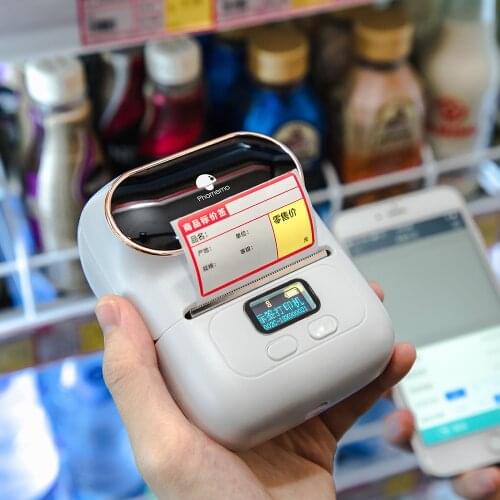 Little Printer Phomemo Label Maker Bluetooth Thermal Label Printer for Clothing Jewelry Tag Retail Mailing Barcode Logo Print