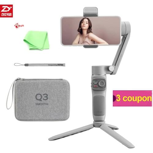 ZHIYUN SMOOTH-Q3 Handheld 3-Axis Smartphone Gimbal Stabilizer Portable Phone Vlog Gimbal Payload 280g Battery Ultra Wide Angle
