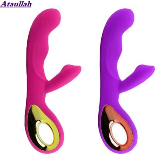 Ataullah Sex Products G-spot Body Massage Vibrator USB Rechargeable Female Masturbation Dildo Vibrator Sex Toy for Woman ST031