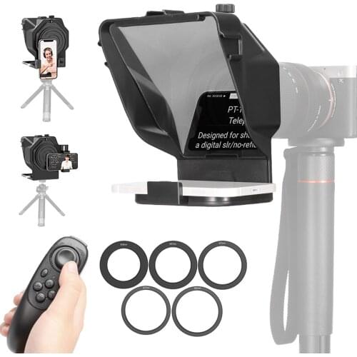 Ulanzi PT-16 Smartphone Camera Teleprompter Prompter with Phone Holder Remote Control for Video Recording Live Stream Interview
