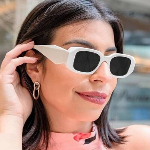 Retro Trendy Sunglasses Small Vintage Women Men Fashion Design 2021 New Fashion Eyewear UV400 Popular ins Shades Sun Glasses