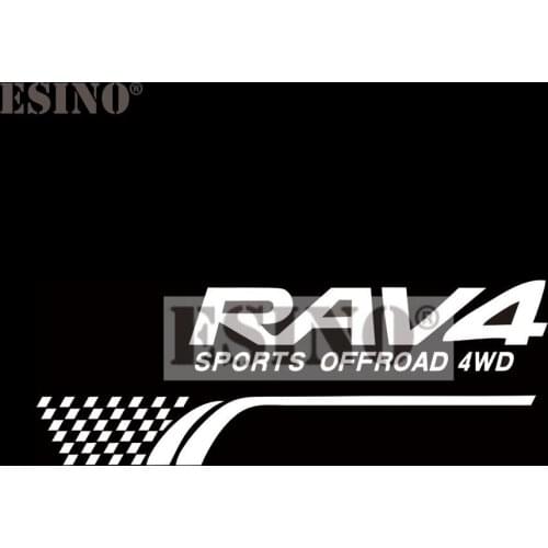 Car Styling Classical Rear Spare Tire Decorative Stickers PVC 3D Carving Vinyl Car Whole Body Decals for Toyota Rav 4