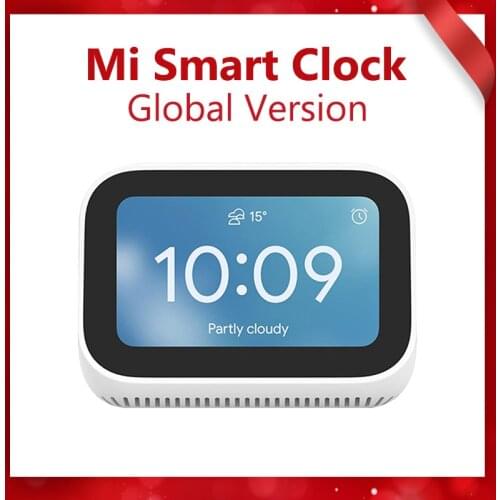Global Version Xiaomi Mi Smart Clock AI Touch Screen Speaker Bluetooth 5.0 Digital Display Alarm Clock WiFi Connection Speaker