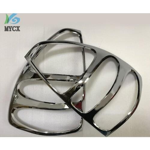 ABS chrome design FOR Prado 120 accessory plate tail light rear lamp cover trim For toyota Land Cruiser Prado FJ120 2003-2009