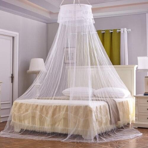 Encrypted Anti Mosquito Heightening Round Ceiling Dome Mosquito Nets Single Door Children Polyester / Cotton Circular Universal
