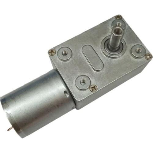 ZGY370 DC 6V/12/24V Turbo Worm Geared Motor Electric Gearbox Gearwheel Large Torque Self-locking Motor 2/3/6/10/18/24/40/160RPM