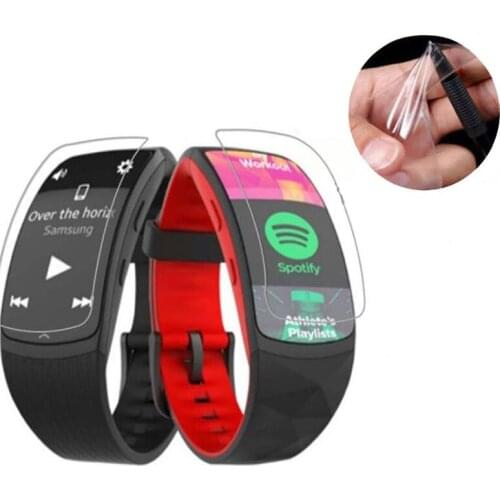 2pcs Anti-Shock Soft TPU Ultra HD Clear Protective Film Guard For Samsung Gear Fit 2 Pro Fit2 Pro Full Screen Protector Cover