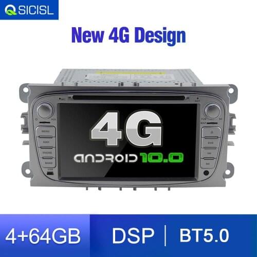 64GB 4G SIM Android 10 Car Radio Multimedia for ford focus EXI MT 2 3 Mk2 2004 2005 2006 2007 2008 2009 2010 2011 GPS Navi DVD