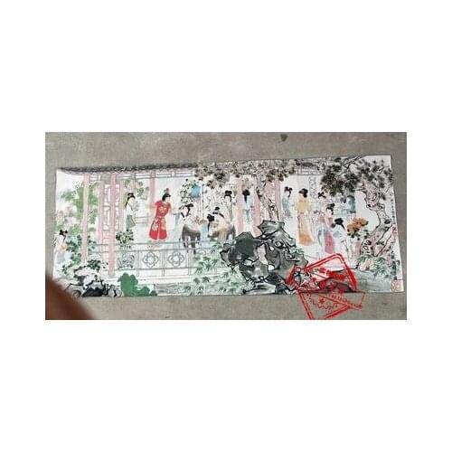 Antique Collection (Dream of Red Mansions. Character Pictures) Su Embroidery Living Room Decoration Painting