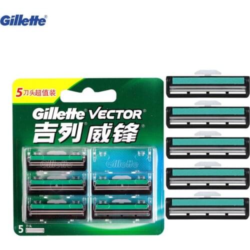 Gillette Vector Shaver Razor Blades for Men New Razor Blade Manual Safety Razors Beard Shaver Hair Removal Double Layer Head