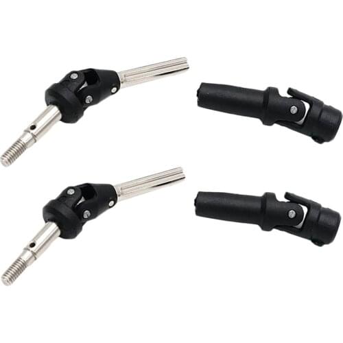 2Pcs Black Axle Transmission Drive Shaft for 1:12 Feiyue FY03 4WD Desert Car