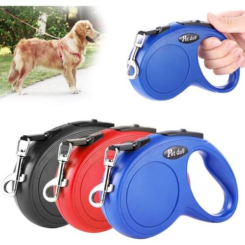 Long Strong Pet Leash For Large Dogs Durable Nylon Retractable Big Dog Walking Leash Leads Automatic Extending Dog Leash Rope