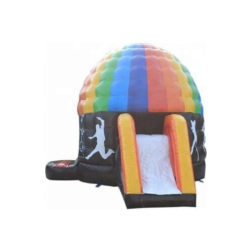 Newest Inflatable disco dome inflatable bounce house with slider