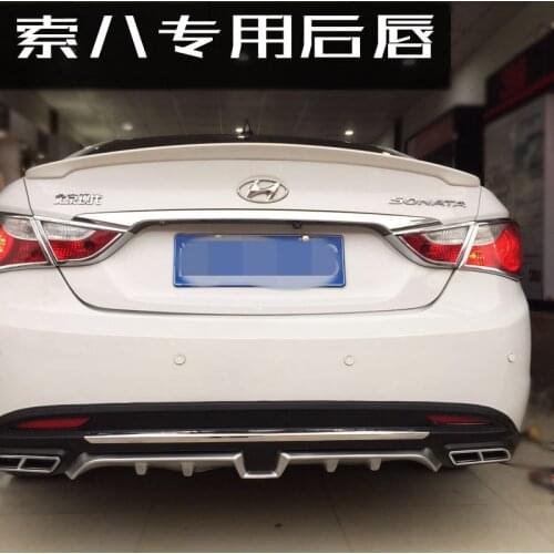 Suitable for 8th Sonata Generation Lip Pp Bar Surround Cable 8 Refitting Korean Version Rear Double Exhaust Spoiler