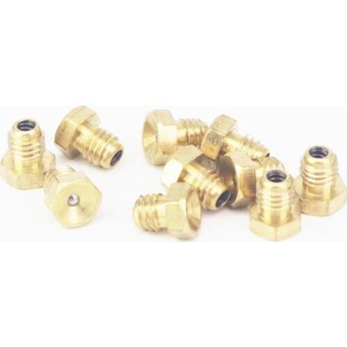 LOT 20 M6x1mm Metric male Brass Male Thread Straight Grease Zerk Nipples Fittings