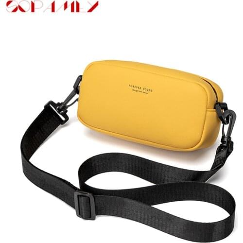 Lovely Simple Small Square Women Zipper Leather Handbags Fashion Designer Brand Shoulder Bag Winter Female Candy Messenger Bags