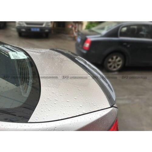 For BMW G30 G31 5 Series Carbon Fiber Performance Style Rear Spoiler Glossy Fibre Finish Trunk Wing Lip Accessories Car-Styling