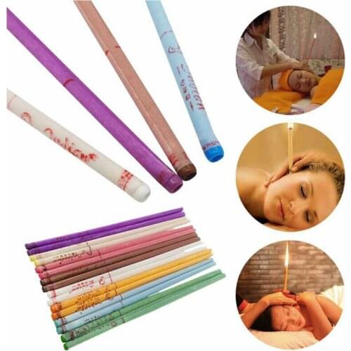16pcs/Pack Ear Wax Removal Candle Cleaning Candles Healthy Care Hollow Coning Treatment Indiana Therapy Fragrance Wax Candle