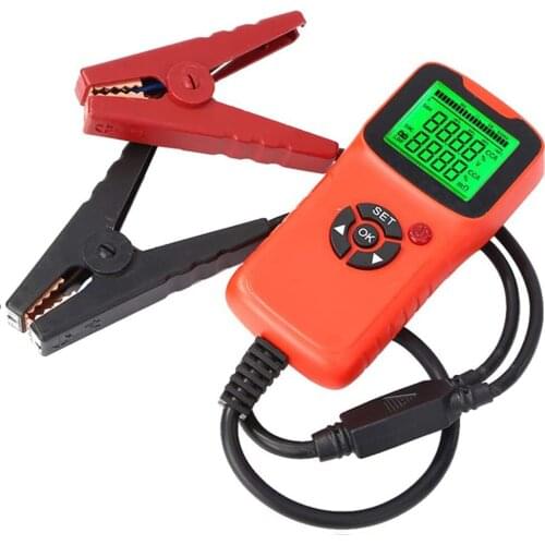 12V Car Battery Tester LCD Display Battery Test Analyzer Auto System Analyzer Voltage ohm CCA Test Auto Diagnostic Tools
