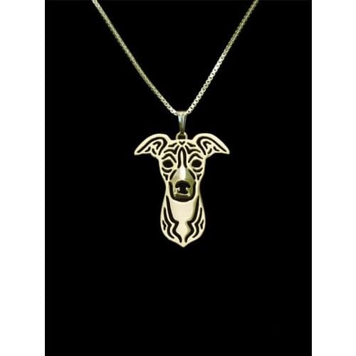 Trendy personalized Italian Greyhound pendant necklace women gold silver plated statement necklace men cs go collares