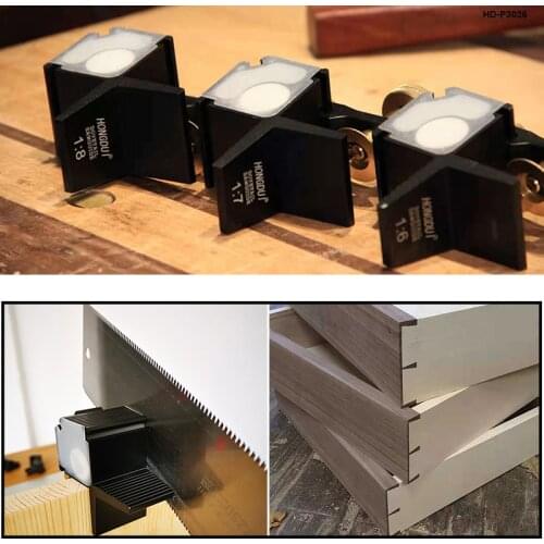 Woodworking Dovetail Tenon Angle Saw Gauge 1: 6 1: 7 1: 8 14-Degree 90-Degree Right Angle Saw Hand Cutting Guide Rail Gauge Tool