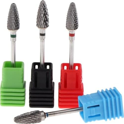 Tungsten Steel Rotary Burrs Fine Coarse Degree Electric Nail Files Bits Nail