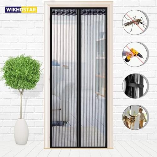 WIKHOSTAR Hands-free Magnetic Mosquito Net Door Screen Summer Anti Mosquito Insect Fly Bug Curtain Automatic Closing Door Screen