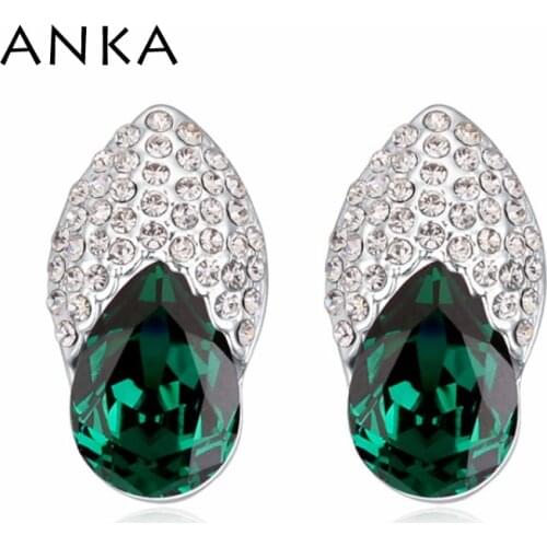 ANKA Promotion Limited Romantic Stud Earring for Women charm Jewelry Stud Earring Main Stone Crystals from Austria #111568