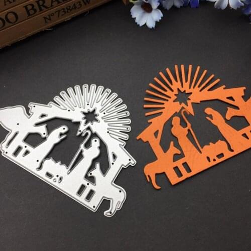 1 Set 10.3x7.2cm DIY Camel Metal Cutting Dies Stencil DIY Scrapbooking Album Stamp Paper Card Embossing Crafts Christmas Decor