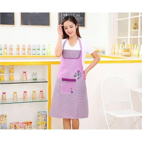 1PC New Lady Woman Apron Home Kitchen Chef Aprons Restaurant Cooking Baking Dress Fashion Apron With Pockets OK 0920