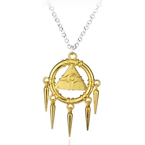 3D Yu-Gi-Oh Necklace Anime Yugioh Millenium Pendant Jewelry Yu Gi Oh Cosplay Pyramid Egyptian Eye Of Horus Necklaces Bijouterie