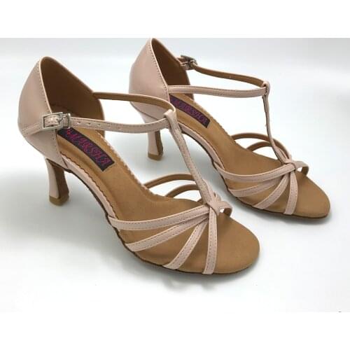 7.5cm heel Elegant Latin Dance Shoes For women Salsa shoes pratice shoes comfortable latin shoes MS6256LPP low heel available