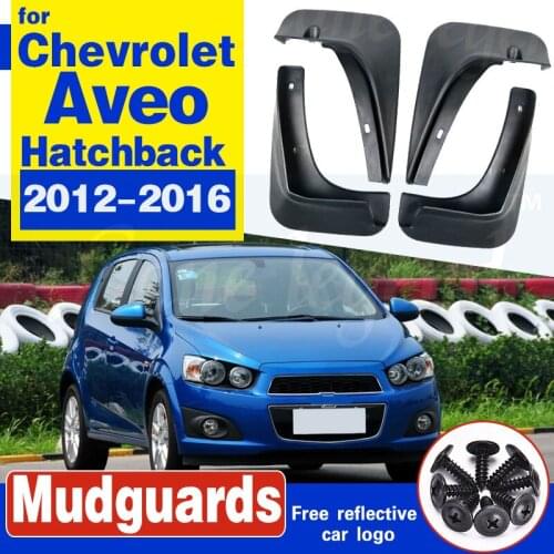 Car Mud Flaps For Chevrolet Aveo Sonic TM Barina Hatchback 2012-2016 Mudflaps Splash Guards Mud Flap Mudguards 2013 2014 2015