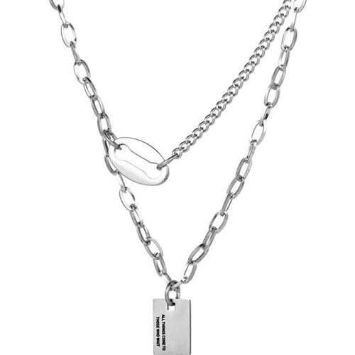 Big Promotion 100% Titanium Steel Chain Necklace with Lobster Clasps fit Men Women Pendant Fashion Designs 18-28 Inch