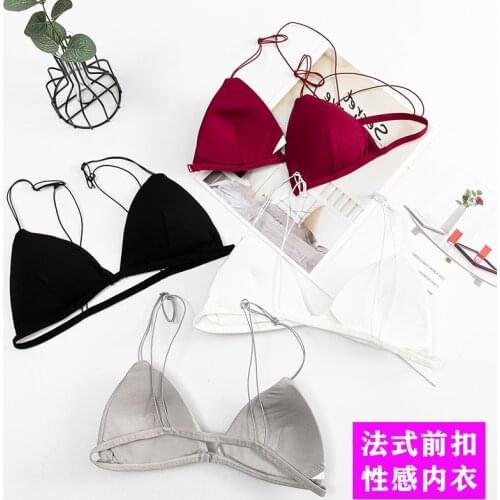 3D Sexy Lingerie Sport Bra Top Bra Push Up Bralette Brassiere Women Underwear front button girl sports triangle bowl bra vest