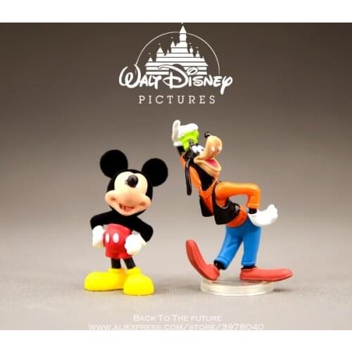 Disney Mickey Mouse Goofy 5-6cm mini Action Figure Anime Decoration Collection Figurine Toy model for children gift