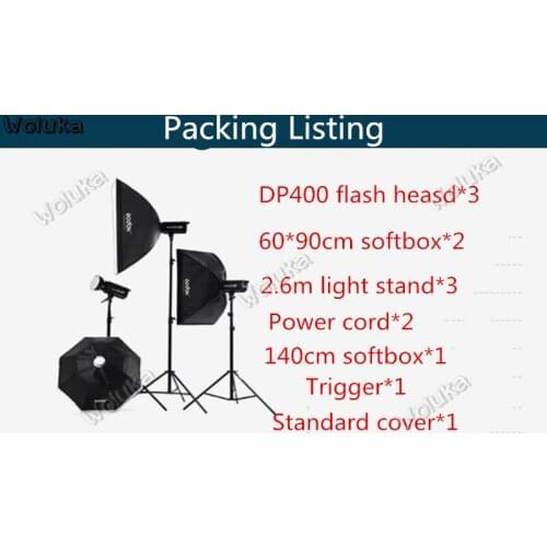 Godox DP400w Photographic lamp octagonal softbox camera lamp standard cover portrait wedding photo studio Set CD50 T03