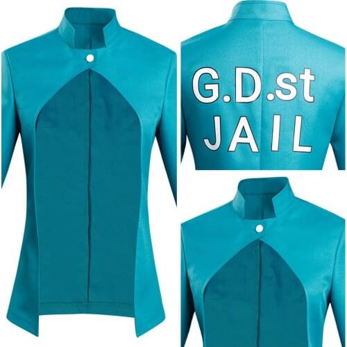 JoJo‘s Bizarre Adventure Stone Ocean Jolyne Cujoh Cosplay Costume Halloween Carnival Coat Suit