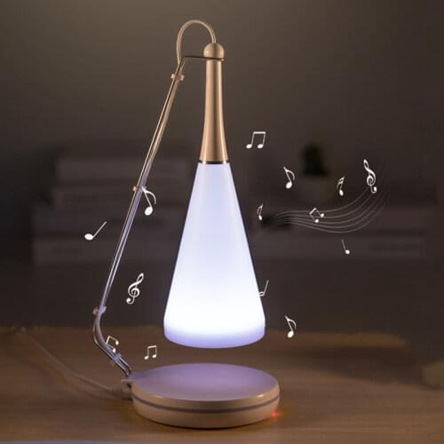 Creative Multifunctional Music Table Lamp Night Light Desk Lamps Bluetooth Speaker Bedside LED Night Lamp Touches Control LB88